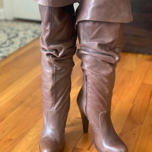 Jessica Simpson slouchy leather boots